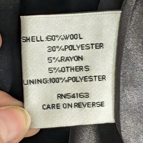 Kenneth Cole New York Black Hooded Cape - Picture 9 of 9